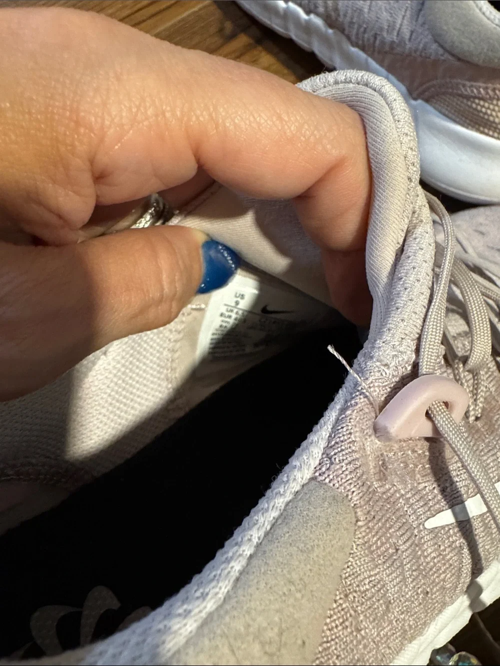 Nike Pink Knit Training Shoes with White Swoosh